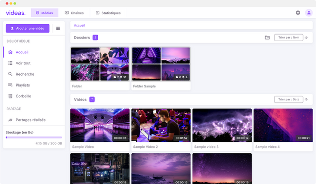 Video hosting platform to upload, encode and stream videos